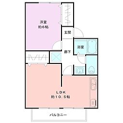 レナトゥス紫竹山 1LDKの間取図画像