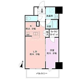 S-FORT新潟駅前 1LDKの間取図画像