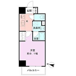 S-FORT新潟笹口 1Kの間取図画像