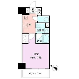 S-FORT新潟笹口 1Kの間取図画像