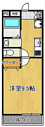 SAKASUHIROO 1Kの間取図画像