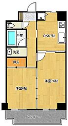 マンソンデ・ビジェール 2DKの間取図画像