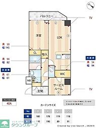 Ａｌｉｖｉｓ東瑞江 3階1SLDKの間取り