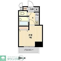 ＨＦ亀戸レジデンス 8階1Kの間取り