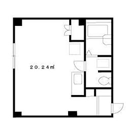 ダイヤモンドレジデンス西大島 1階ワンルームの間取り