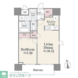 間取図画像 1LDK