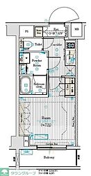 ブライズフォルム墨田 6階1Kの間取り