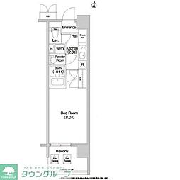 コンフォリア大島 4階1Kの間取り