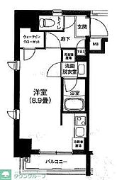 アイルプレミアム押上ノース 6階ワンルームの間取り