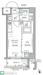 パークアクシス文京本郷 1DKの間取図画像