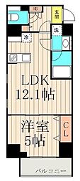 ステージグランデ向島 1LDKの間取図画像
