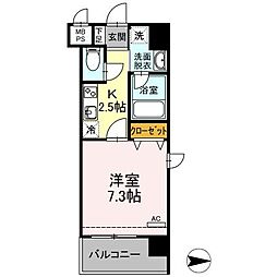 PRINCE54 1Kの間取図画像