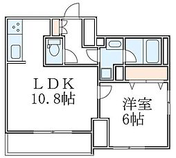 GRANPASEO菊川2 1LDKの間取図画像