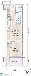 エスティメゾン豊洲レジデンスC棟 1LDKの間取図画像
