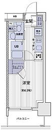 エスティメゾン大島 1Kの間取図画像