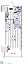 エスティメゾン大島 ワンルームの間取図画像