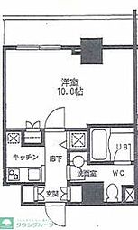 カスタリア門前仲町2 1Kの間取図画像