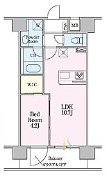 サクラレジデンス 1LDKの間取図画像
