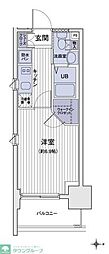 エスティメゾン大島 1Kの間取図画像