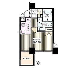 INSULA 1Kの間取図画像