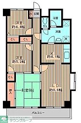 西葛西田中ビル 3LDKの間取図画像