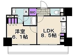 パークアクシス東陽町・親水公園 1LDKの間取図画像