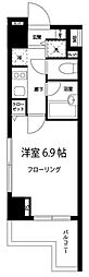 グロースメゾン亀戸 1Kの間取図画像