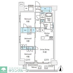 物件の間取り