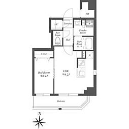GRANSITE菊川 1LDKの間取図画像
