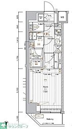 THEPREMIUMCUBEGSHIOMI 1Kの間取図画像