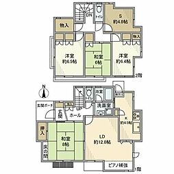 日吉戸建 2階4SLDKの間取り