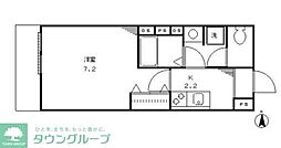 MORGAN　HOUSE 102 1階1Kの間取り
