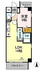 アプライド 1LDKの間取図画像