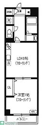 ロックベル 1LDKの間取図画像