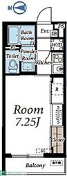 サニープレイス元住吉2 1Kの間取図画像