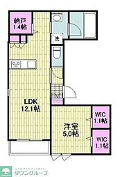 仮)古市場2丁目メゾン 1LDKの間取図画像