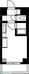 EXIA元住吉 1Kの間取図画像