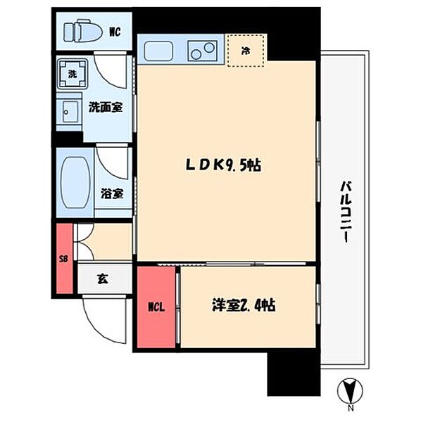 ルフォンプログレ堺筋本町タワーレジデンス ｜大阪府大阪市中央区常盤町2丁目(賃貸マンション1LDK・7階・33.83㎡)の写真 その2