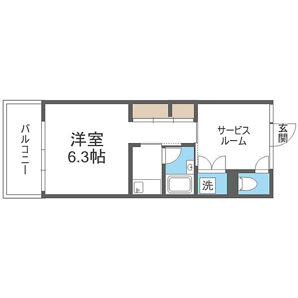 KDXレジデンス本町橋 ｜大阪府大阪市中央区本町橋(賃貸マンション2K・3階・27.88㎡)の写真 その2