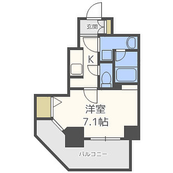 エスライズ本町東 ｜大阪府大阪市中央区常盤町1丁目(賃貸マンション1K・13階・25.75㎡)の写真 その2