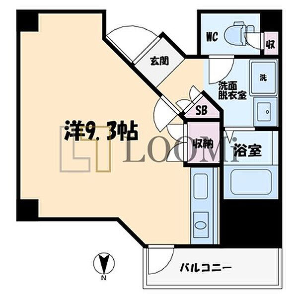 センターハウス ｜大阪府大阪市中央区徳井町2丁目(賃貸マンション1R・2階・25.01㎡)の写真 その2