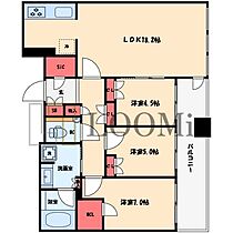 クラッシィタワー淀屋橋  ｜ 大阪府大阪市中央区淡路町3丁目（賃貸マンション3LDK・26階・77.98㎡） その2