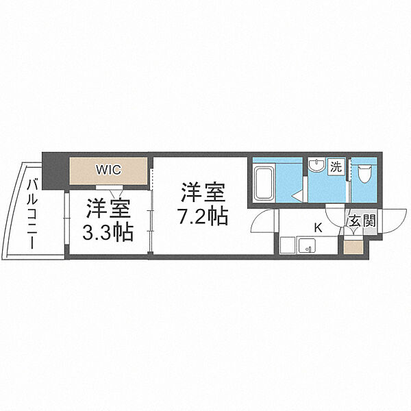 セレニテ堺筋本町プリエ ｜大阪府大阪市中央区南久宝寺町1丁目(賃貸マンション2K・13階・32.23㎡)の写真 その2