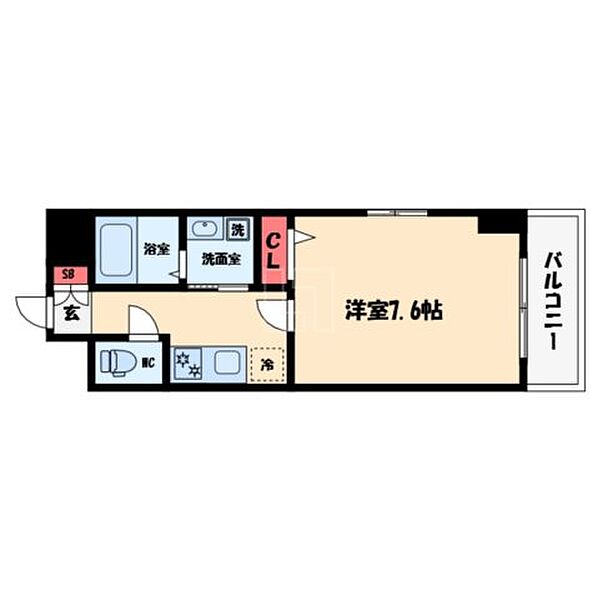 SOFIA WEST 101｜大阪府大阪市西区本田3丁目(賃貸マンション1K・1階・26.40㎡)の写真 その2