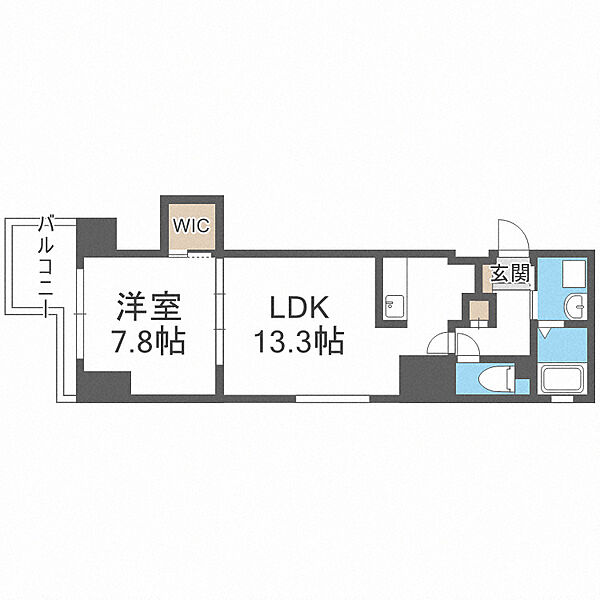 パウゼ堺筋 ｜大阪府大阪市中央区博労町1丁目(賃貸マンション1LDK・13階・48.03㎡)の写真 その2