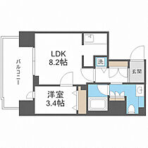 大阪府大阪市西区北堀江3丁目（賃貸マンション1LDK・7階・33.83㎡） その2