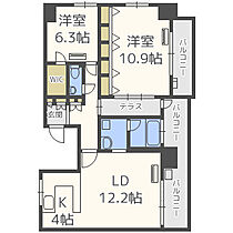 松屋タワー  ｜ 大阪府大阪市中央区松屋町（賃貸マンション2LDK・26階・81.62㎡） その2