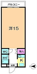 ドリーム・タナカ 1Kの間取図画像