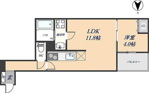 アート八尾駅前 106｜大阪府八尾市植松町6丁目(賃貸アパート1LDK・1階・38.46㎡)の写真 その2