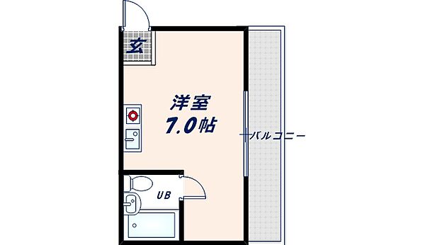 エリア39 ｜大阪府大阪市生野区中川1丁目(賃貸アパート1R・3階・23.00㎡)の写真 その2